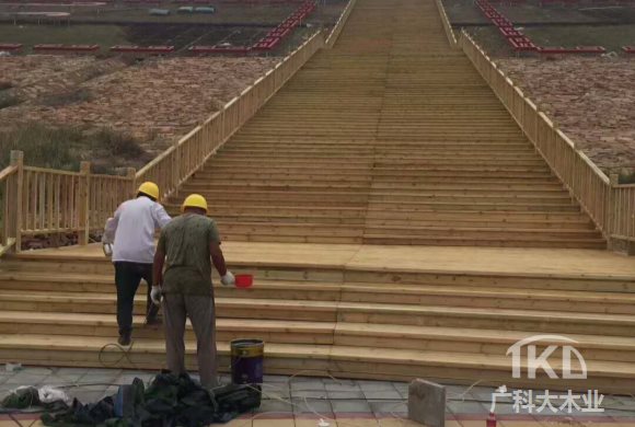 太原防腐木楼梯步道工程