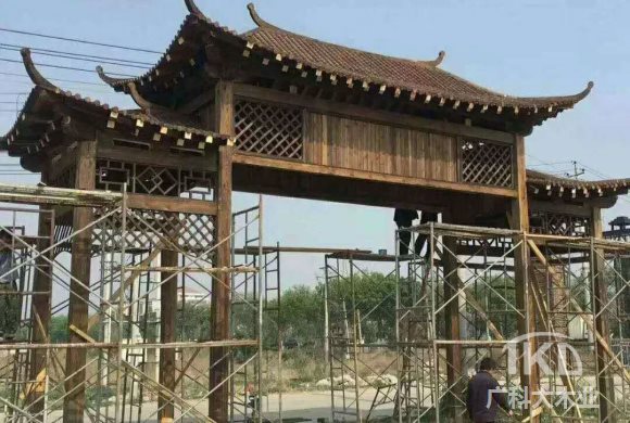 太原防腐木门楼