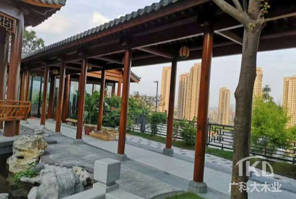 防腐木长廊建造案例